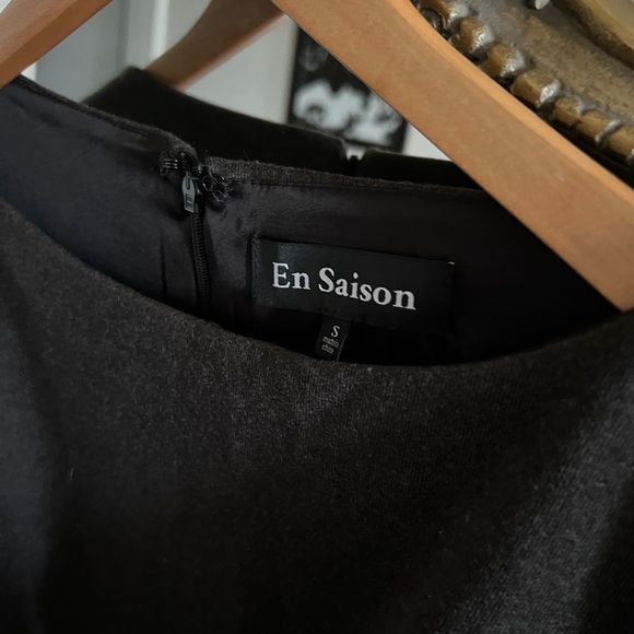 En Saison Grey and White Dress - Picture 4 of 5